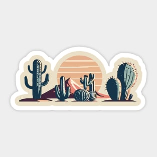 Desert Cacti Sticker